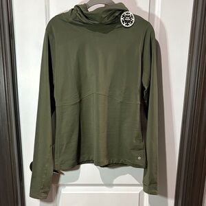 CALIA by Carrie Underwood Olive Green Cold Weather Hoodie with built in mask